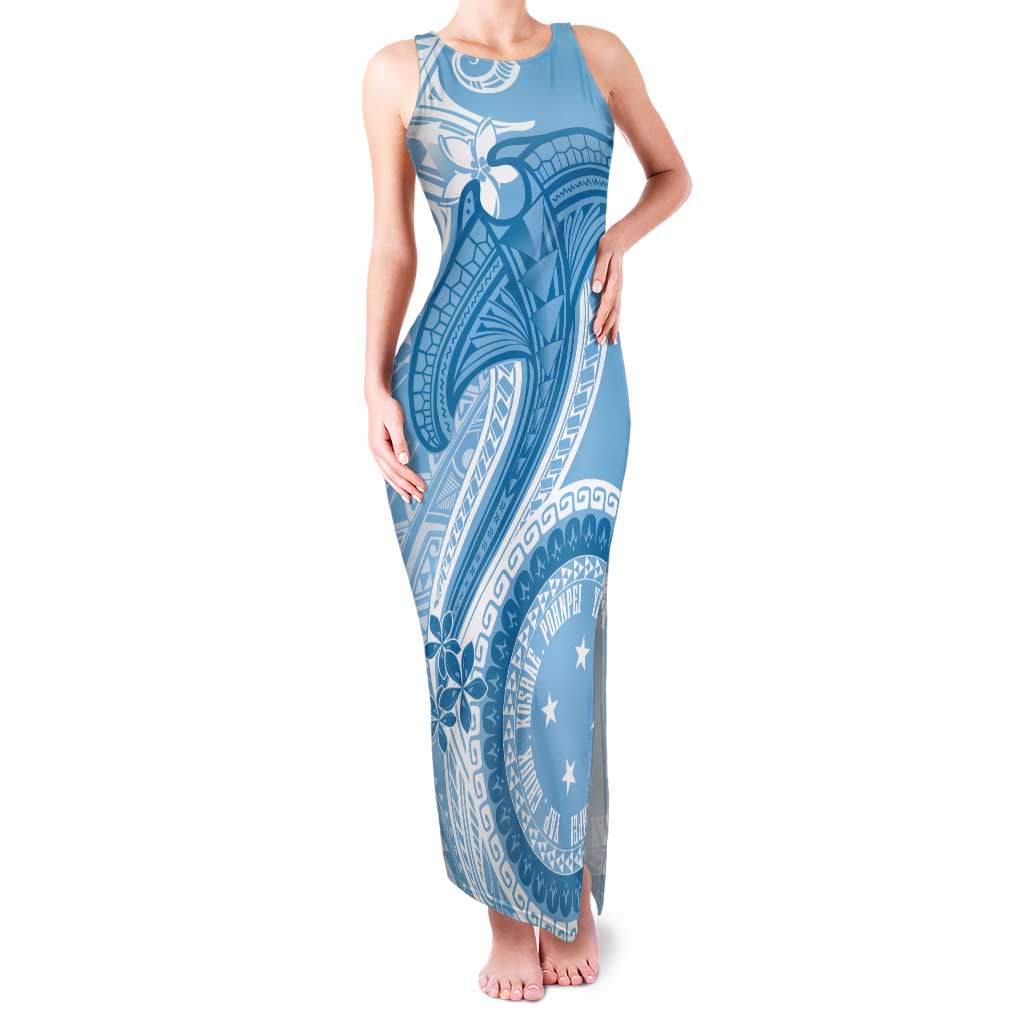 Micronesia FSM Family Matching Tank Maxi Dress and Hawaiian Shirt Shark and Manta Classic Style