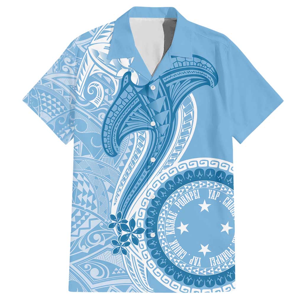 Micronesia FSM Hawaiian Shirt Shark and Manta Classic Style
