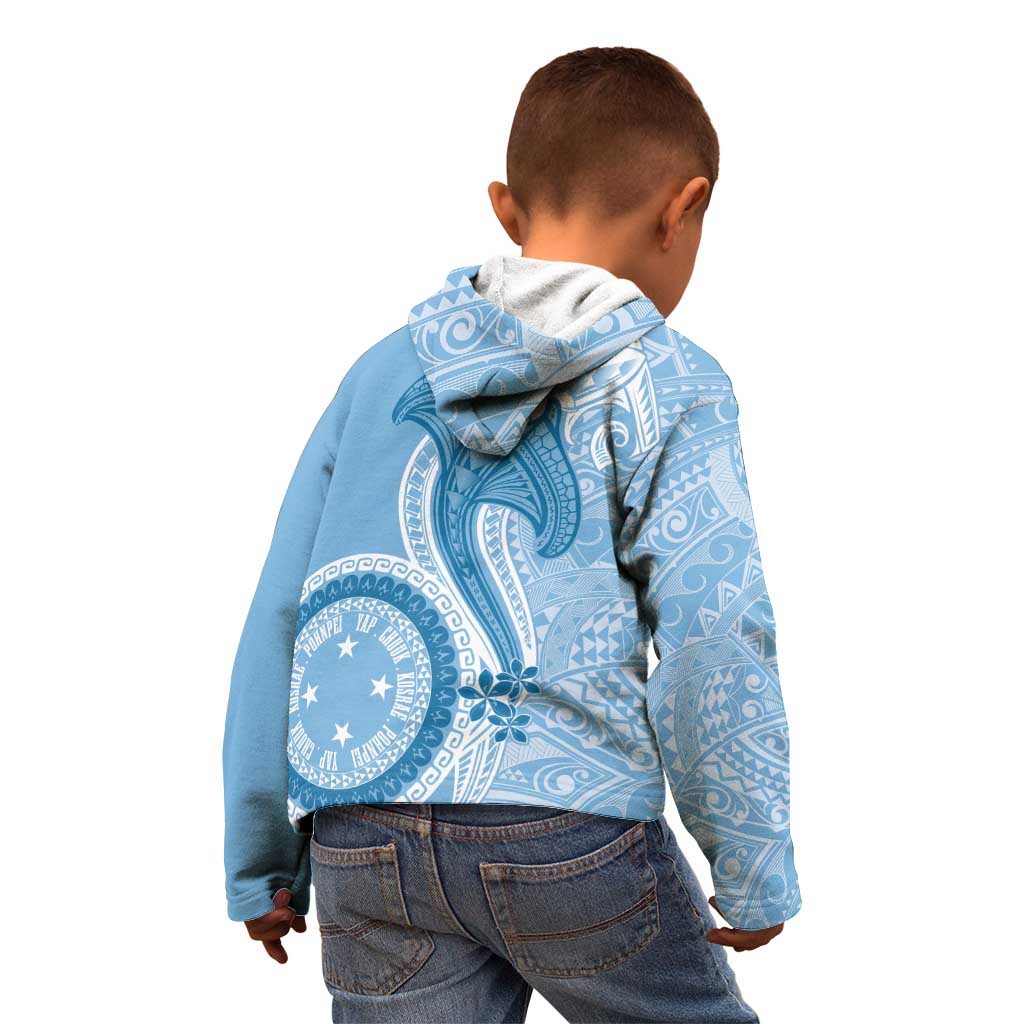 Micronesia FSM Kid Hoodie Shark and Manta Classic Style