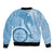 Micronesia FSM Sleeve Zip Bomber Jacket Shark and Manta Classic Style