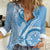 Micronesia FSM Women Casual Shirt Shark and Manta Classic Style