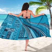 Pasifika Women's Day - Samoa Siapo Malu Tattoo Inspired Sarong Turquoise