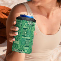 Pasifika Women's Day - Samoa Siapo Malu Tattoo Inspired 4 in 1 Can Cooler Tumbler Jade