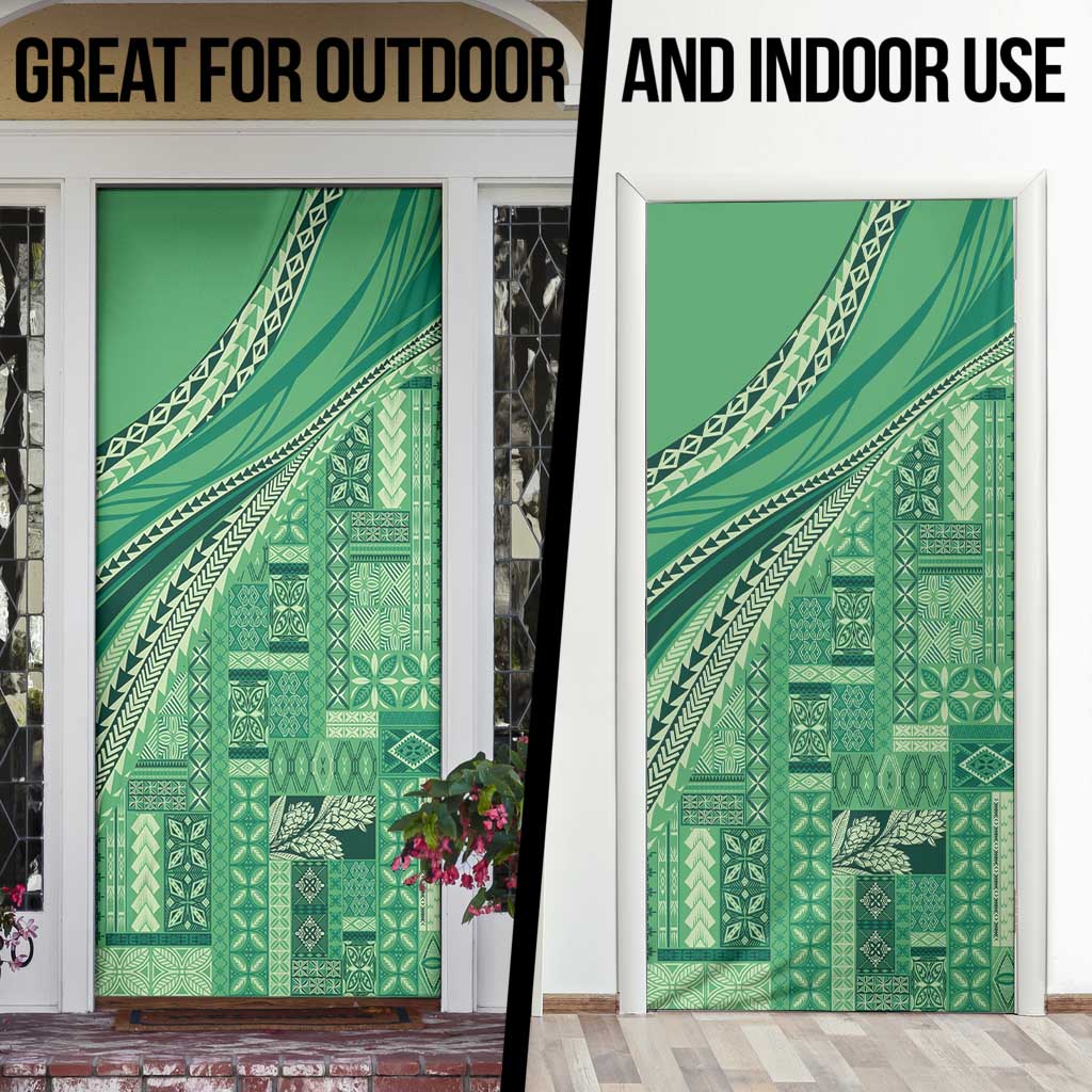 Pasifika Women's Day - Samoa Siapo Malu Tattoo Inspired Door Cover Jade
