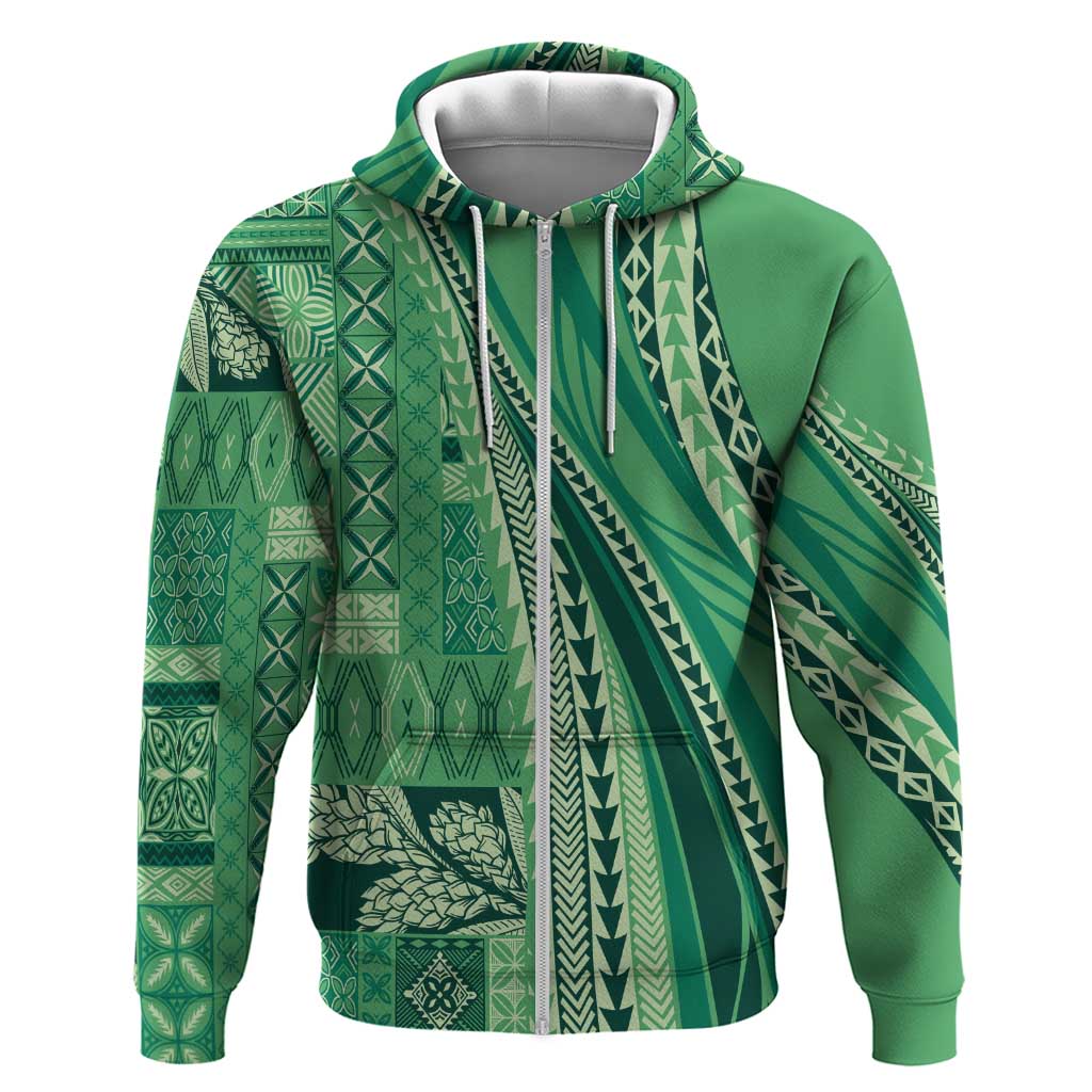 Pasifika Women's Day - Samoa Siapo Malu Tattoo Inspired Hoodie Jade