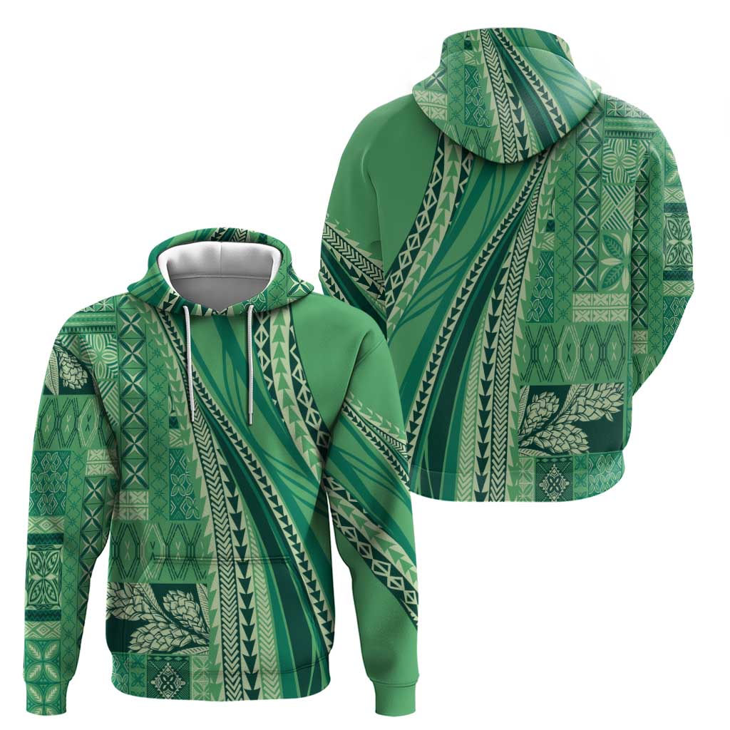 Pasifika Women's Day - Samoa Siapo Malu Tattoo Inspired Hoodie Jade