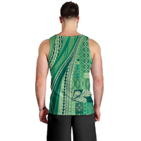 Pasifika Women's Day - Samoa Siapo Malu Tattoo Inspired Men Tank Top Jade