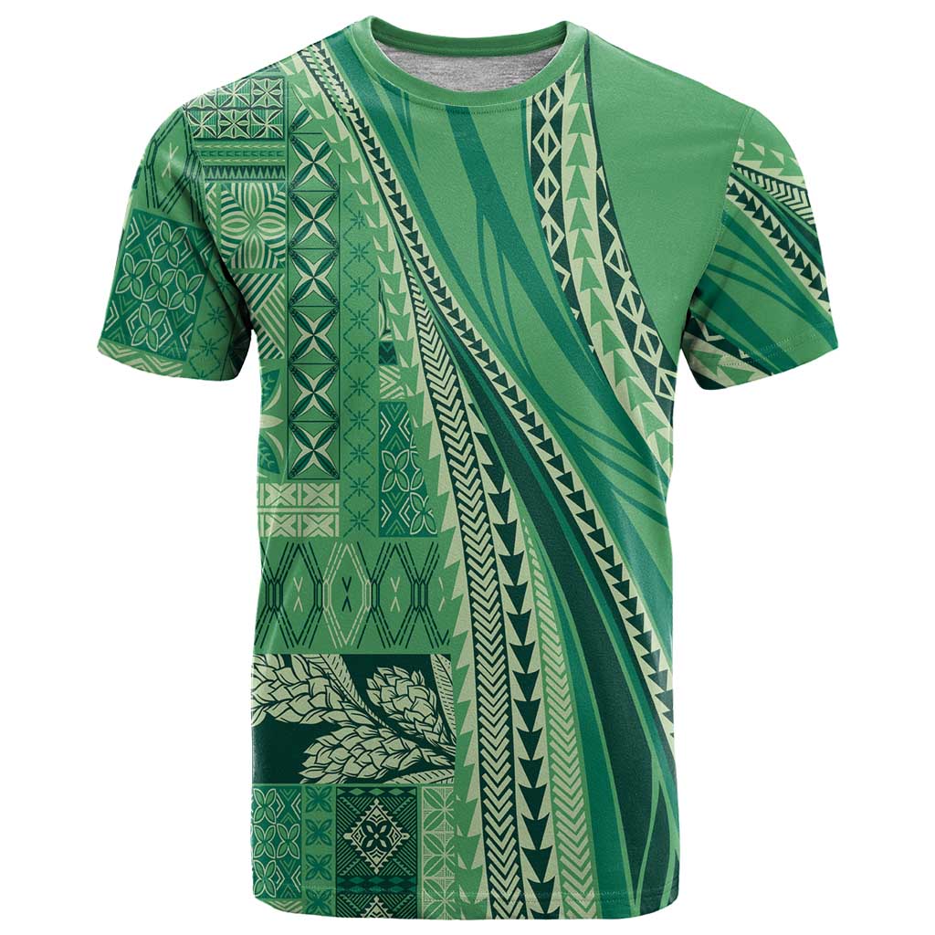 Pasifika Women's Day - Samoa Siapo Malu Tattoo Inspired T Shirt Jade
