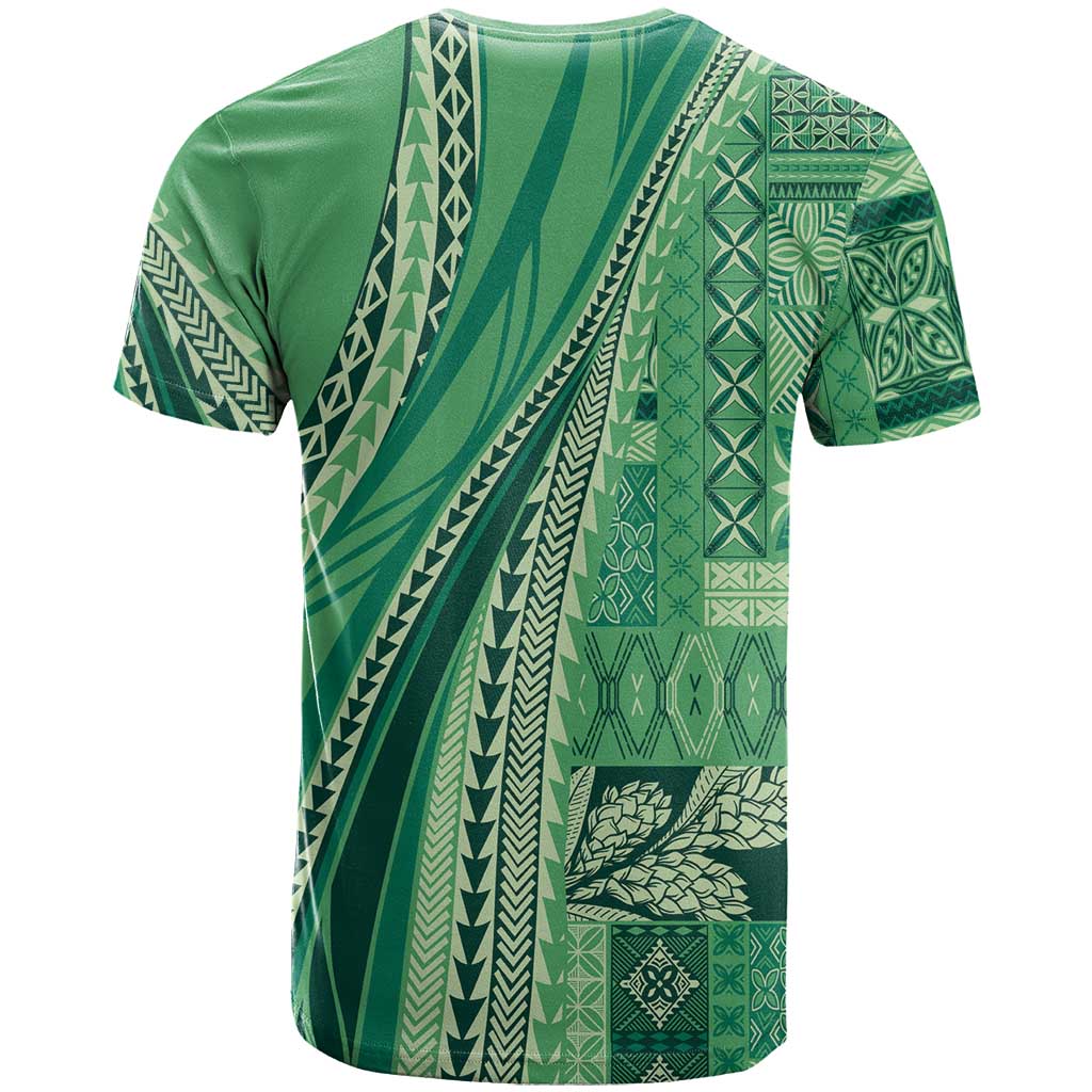 Pasifika Women's Day - Samoa Siapo Malu Tattoo Inspired T Shirt Jade