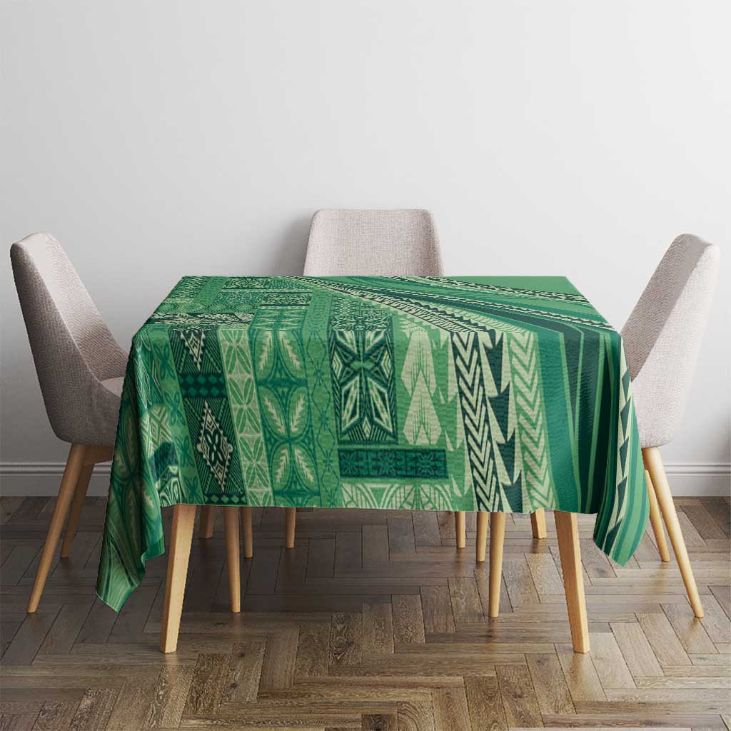 Pasifika Women's Day - Samoa Siapo Malu Tattoo Inspired Tablecloth Jade