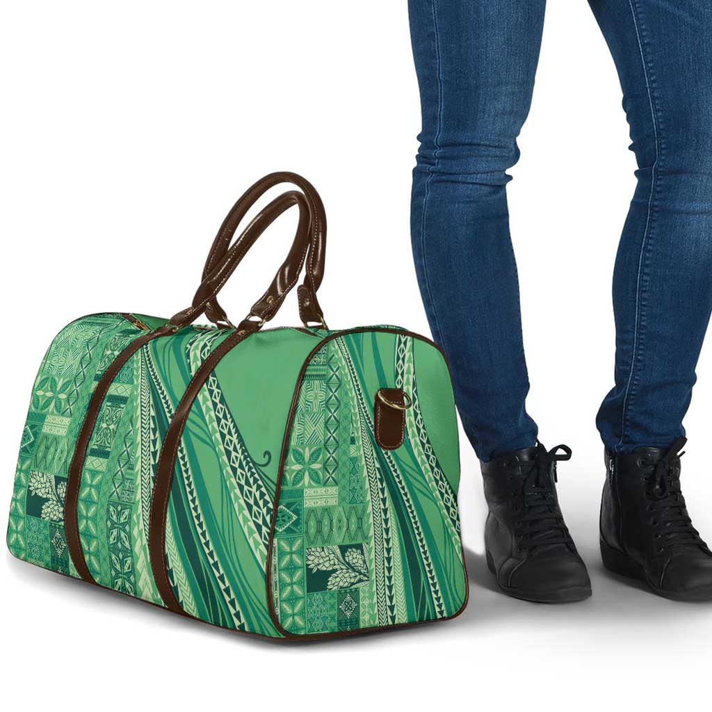 Pasifika Women's Day - Samoa Siapo Malu Tattoo Inspired Travel Bag Jade