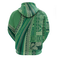 Pasifika Women's Day - Samoa Siapo Malu Tattoo Inspired Zip Hoodie Jade