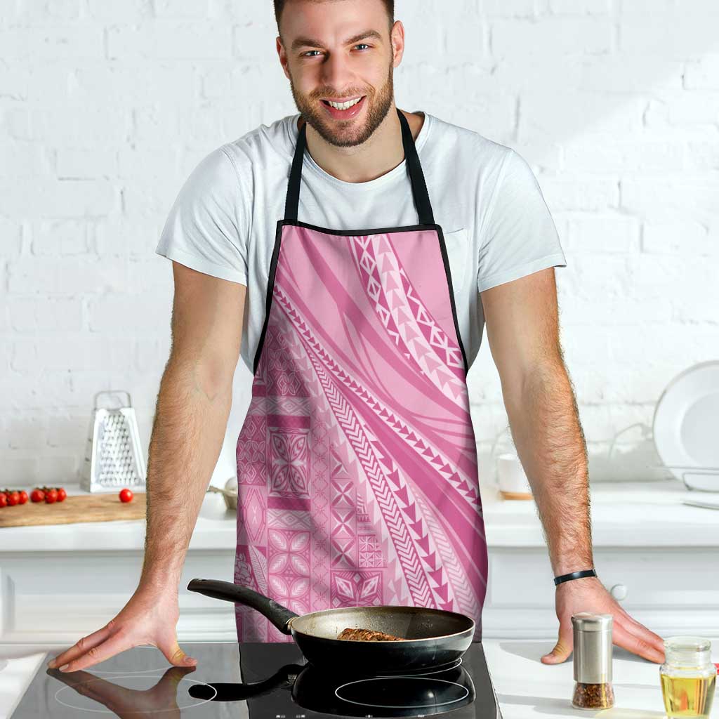 Pasifika Women's Day - Samoa Siapo Malu Tattoo Inspired Apron Pink