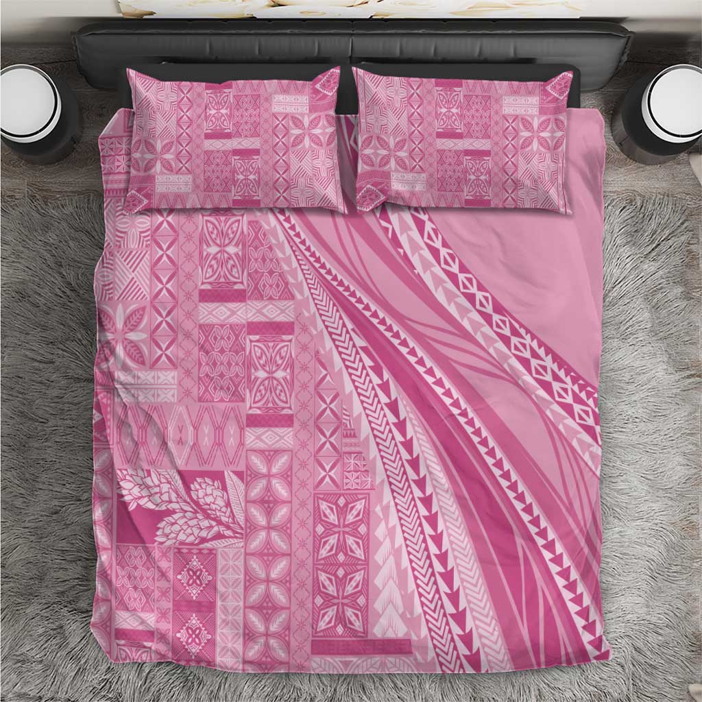 Pasifika Women's Day - Samoa Siapo Malu Tattoo Inspired Bedding Set Pink