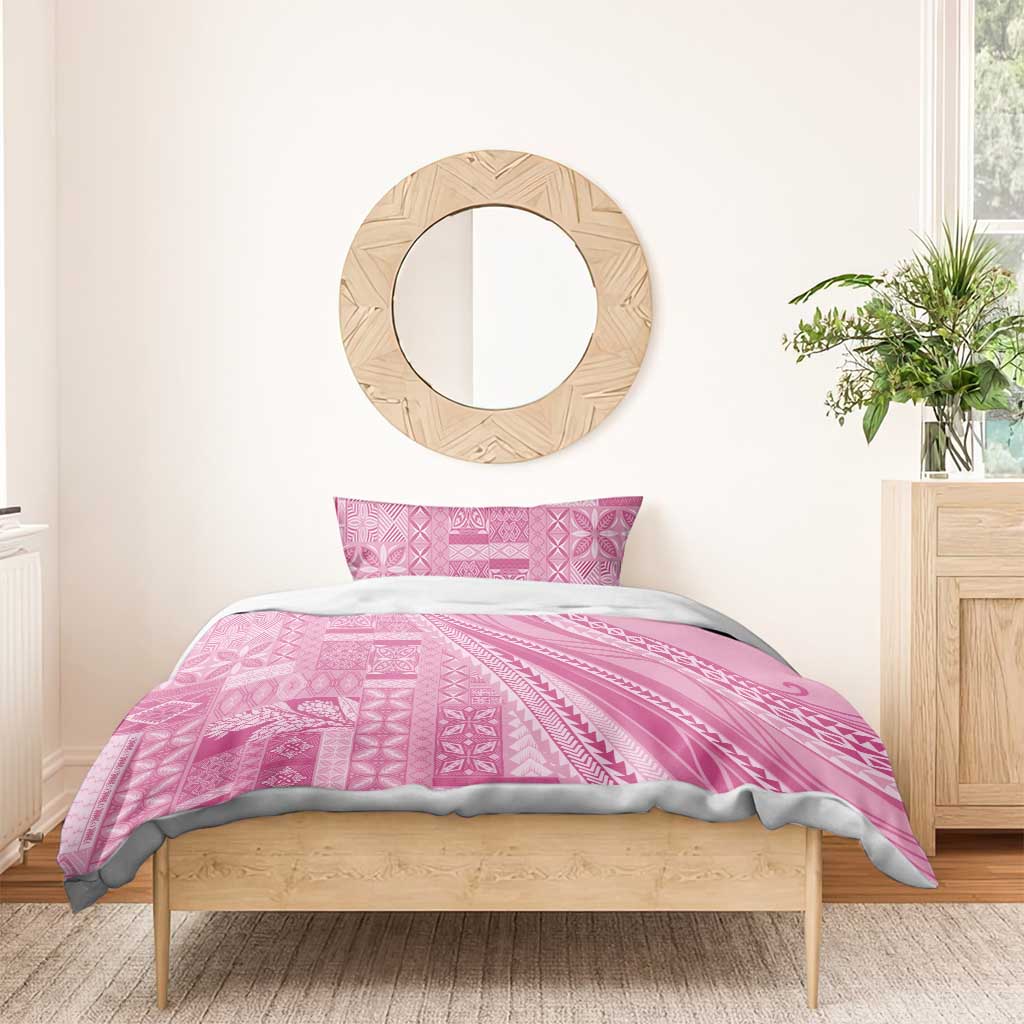 Pasifika Women's Day - Samoa Siapo Malu Tattoo Inspired Bedding Set Pink