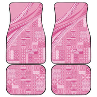 Pasifika Women's Day - Samoa Siapo Malu Tattoo Inspired Car Mats Pink