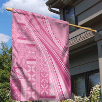 Pasifika Women's Day - Samoa Siapo Malu Tattoo Inspired Garden Flag Pink