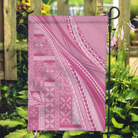 Pasifika Women's Day - Samoa Siapo Malu Tattoo Inspired Garden Flag Pink