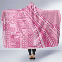 Pasifika Women's Day - Samoa Siapo Malu Tattoo Inspired Hooded Blanket Pink