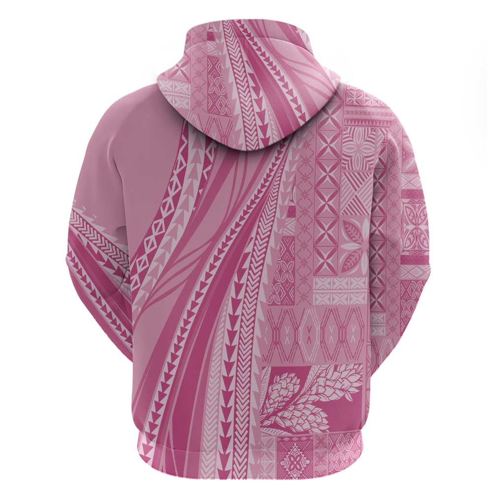 Pasifika Women's Day - Samoa Siapo Malu Tattoo Inspired Hoodie Pink