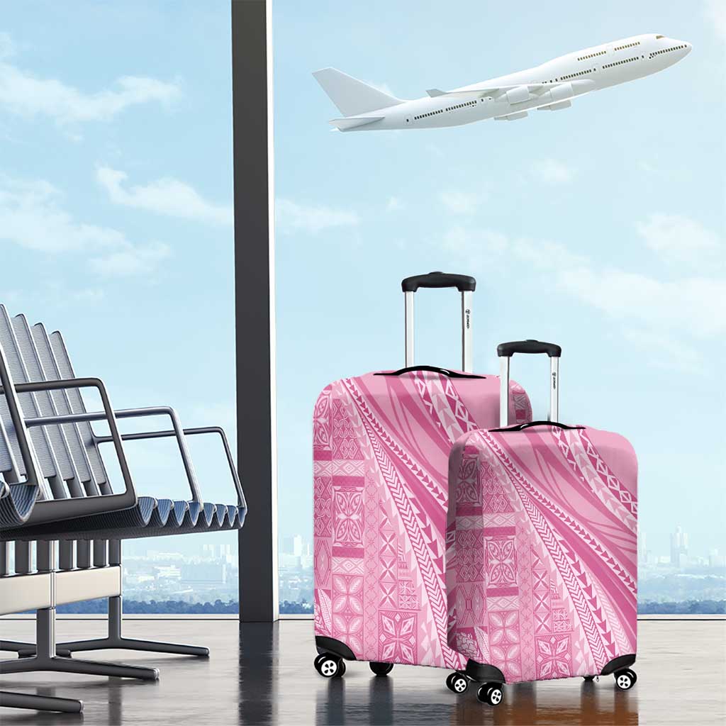 Pasifika Women's Day - Samoa Siapo Malu Tattoo Inspired Luggage Cover Pink
