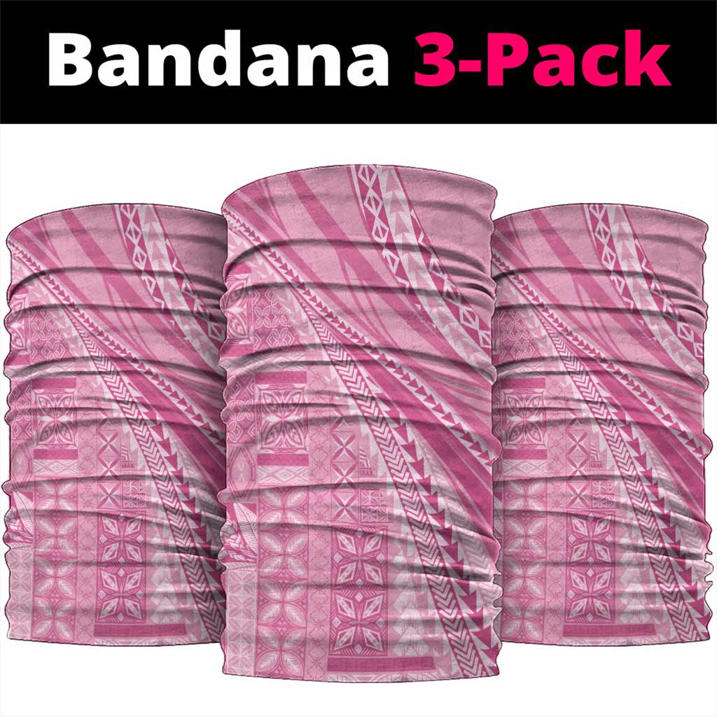 Pasifika Women's Day - Samoa Siapo Malu Tattoo Inspired Neck Gaiter Pink