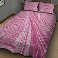 Pasifika Women's Day - Samoa Siapo Malu Tattoo Inspired Quilt Bed Set Pink
