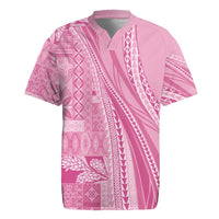 Pasifika Women's Day - Samoa Siapo Malu Tattoo Inspired Rugby Jersey Pink