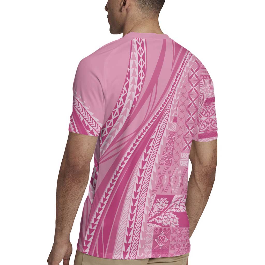 Pasifika Women's Day - Samoa Siapo Malu Tattoo Inspired Rugby Jersey Pink