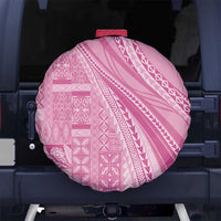 Pasifika Women's Day - Samoa Siapo Malu Tattoo Inspired Spare Tire Cover Pink