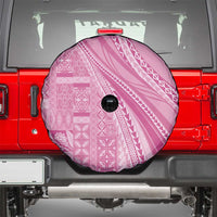 Pasifika Women's Day - Samoa Siapo Malu Tattoo Inspired Spare Tire Cover Pink