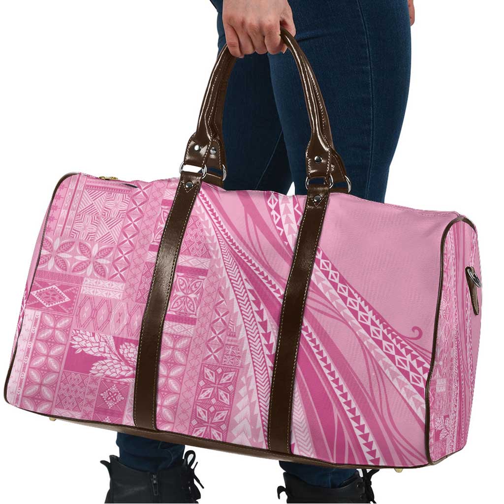 Pasifika Women's Day - Samoa Siapo Malu Tattoo Inspired Travel Bag Pink