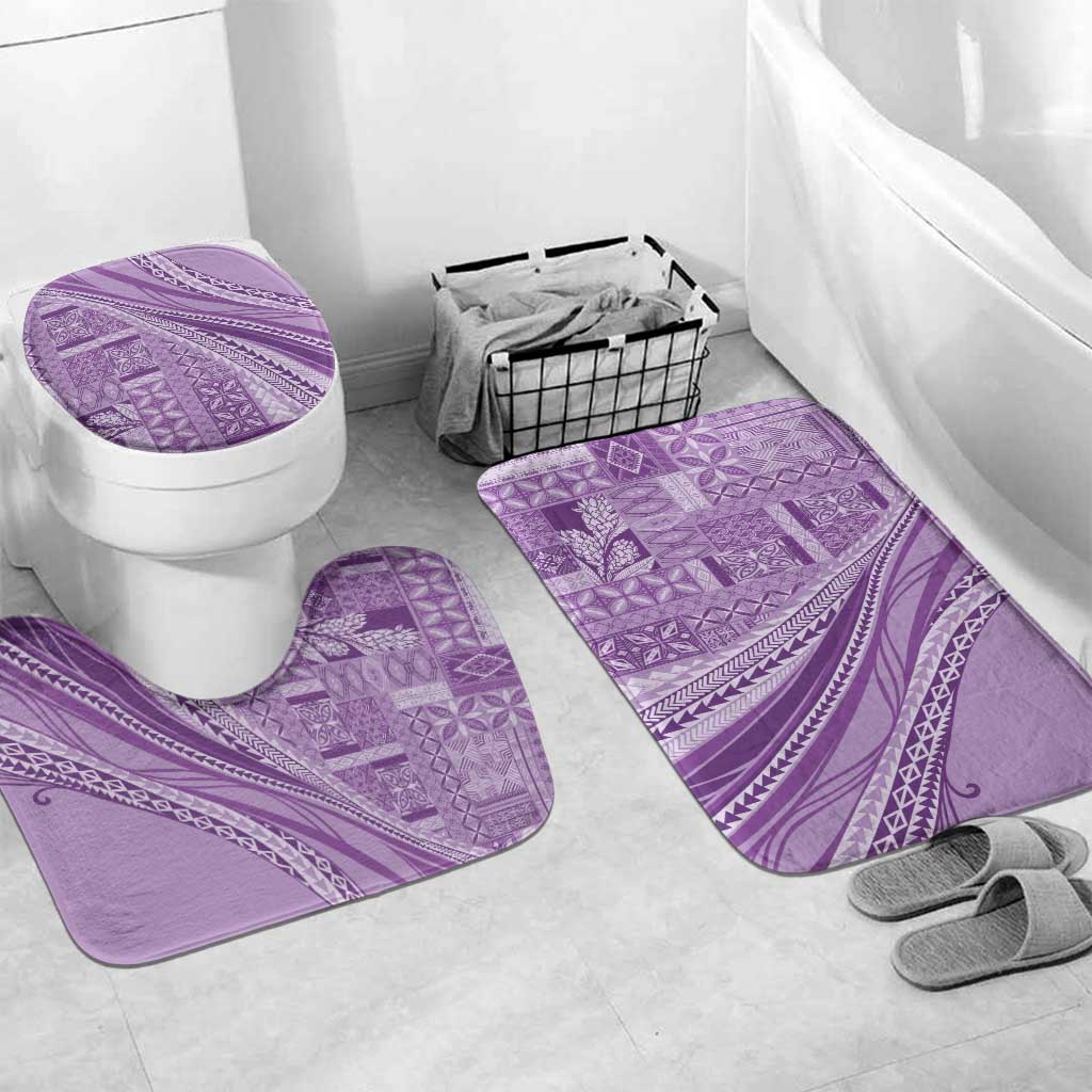 Pasifika Women's Day - Samoa Siapo Malu Tattoo Inspired Bathroom Set Lavender