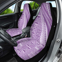 Pasifika Women's Day - Samoa Siapo Malu Tattoo Inspired Car Seat Cover Lavender