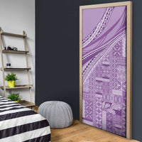Pasifika Women's Day - Samoa Siapo Malu Tattoo Inspired Door Cover Lavender