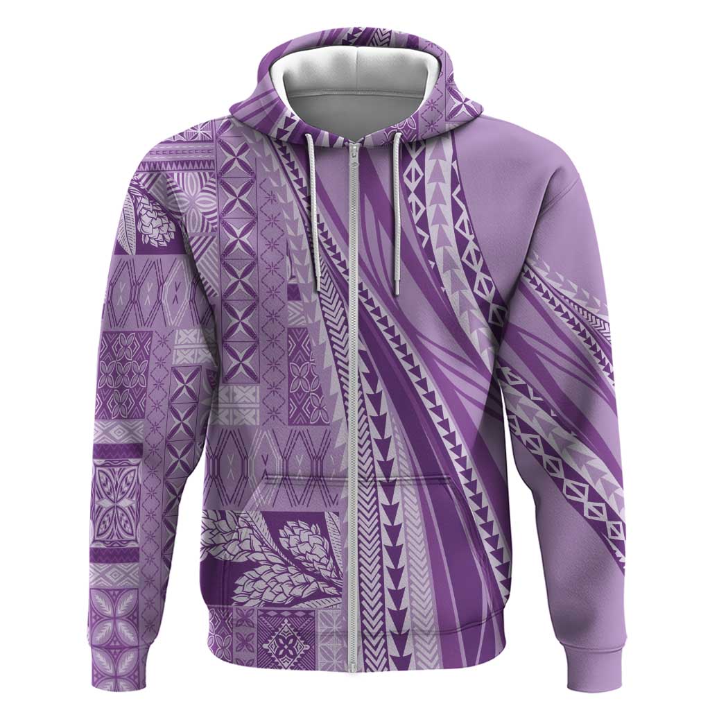Pasifika Women's Day - Samoa Siapo Malu Tattoo Inspired Hoodie Lavender
