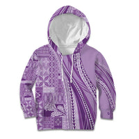 Pasifika Women's Day - Samoa Siapo Malu Tattoo Inspired Kid Hoodie Lavender