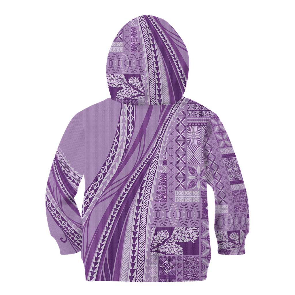 Pasifika Women's Day - Samoa Siapo Malu Tattoo Inspired Kid Hoodie Lavender