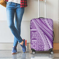 Pasifika Women's Day - Samoa Siapo Malu Tattoo Inspired Luggage Cover Lavender