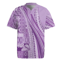 Pasifika Women's Day - Samoa Siapo Malu Tattoo Inspired Rugby Jersey Lavender