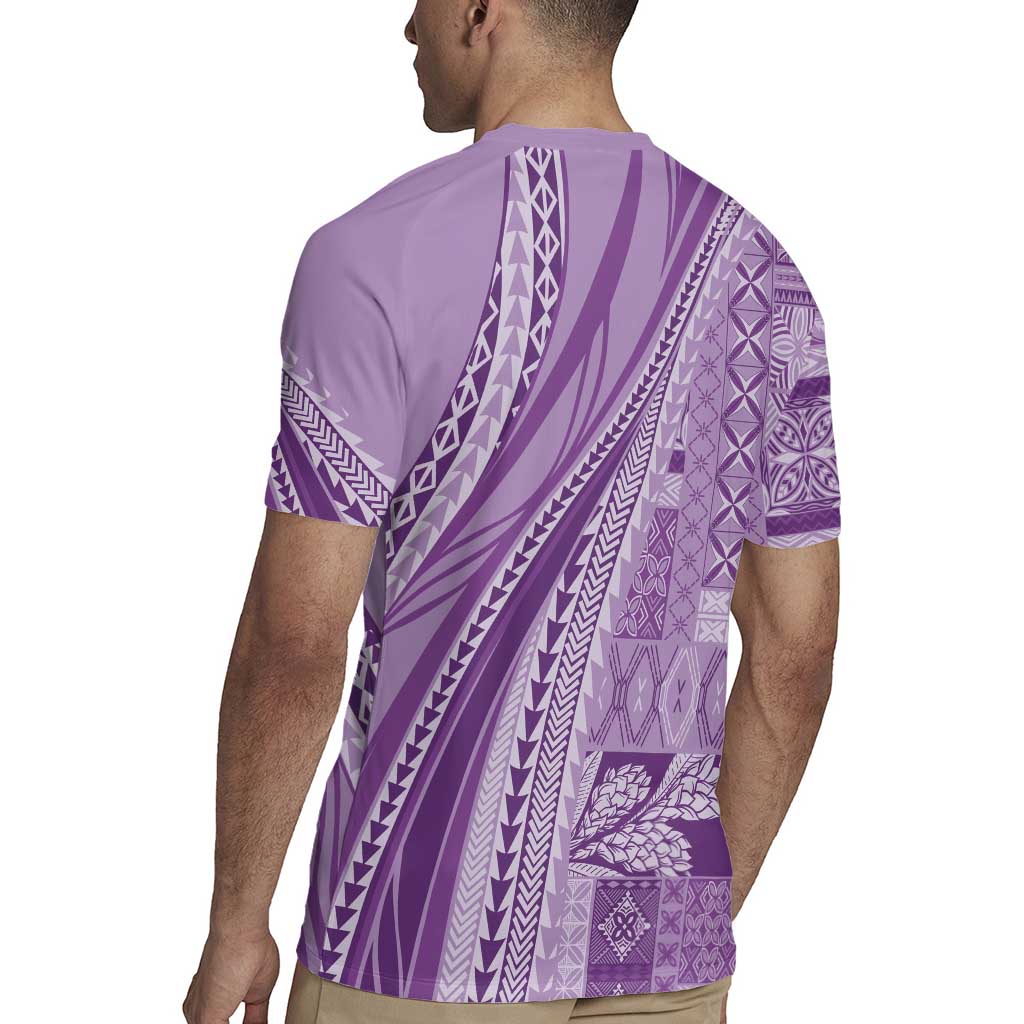 Pasifika Women's Day - Samoa Siapo Malu Tattoo Inspired Rugby Jersey Lavender