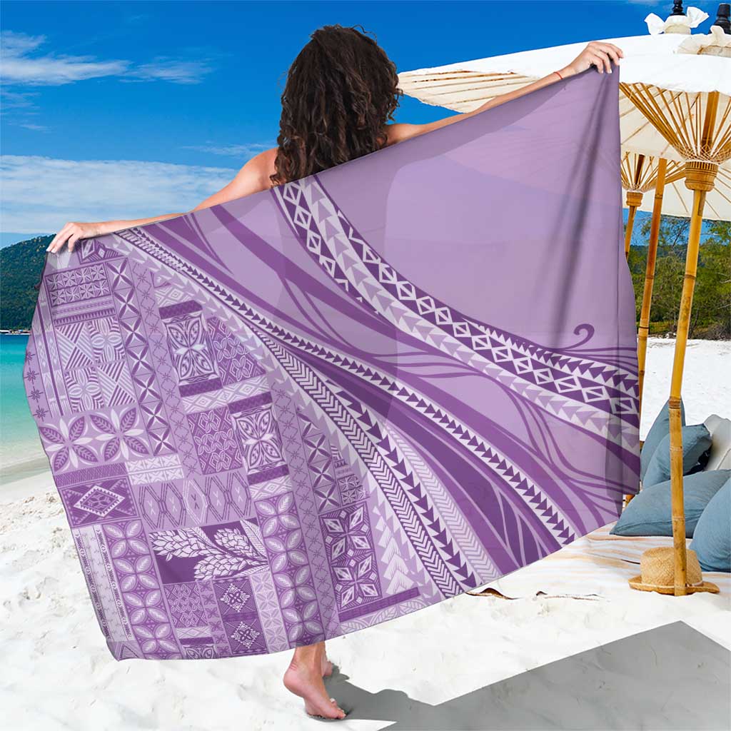 Pasifika Women's Day - Samoa Siapo Malu Tattoo Inspired Sarong Lavender