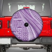 Pasifika Women's Day - Samoa Siapo Malu Tattoo Inspired Spare Tire Cover Lavender