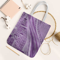 Pasifika Women's Day - Samoa Siapo Malu Tattoo Inspired Tote Bag Lavender