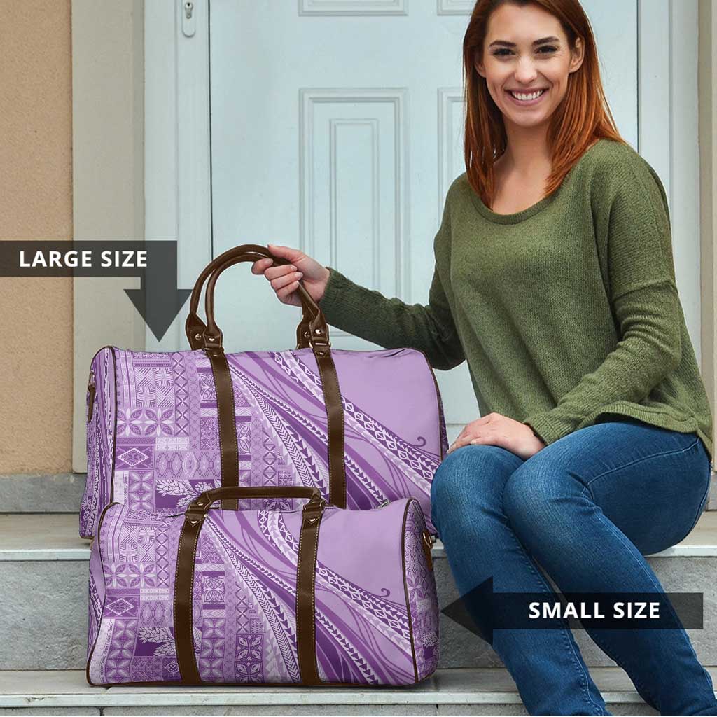 Pasifika Women's Day - Samoa Siapo Malu Tattoo Inspired Travel Bag Lavender