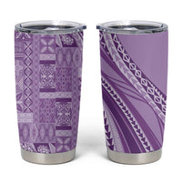 Pasifika Women's Day - Samoa Siapo Malu Tattoo Inspired Tumbler Cup Lavender