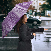 Pasifika Women's Day - Samoa Siapo Malu Tattoo Inspired Umbrella Lavender