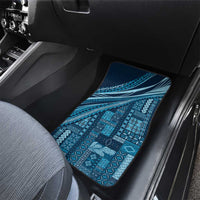 Pasifika Women's Day - Samoa Siapo Malu Tattoo Inspired Car Mats Navy Blue