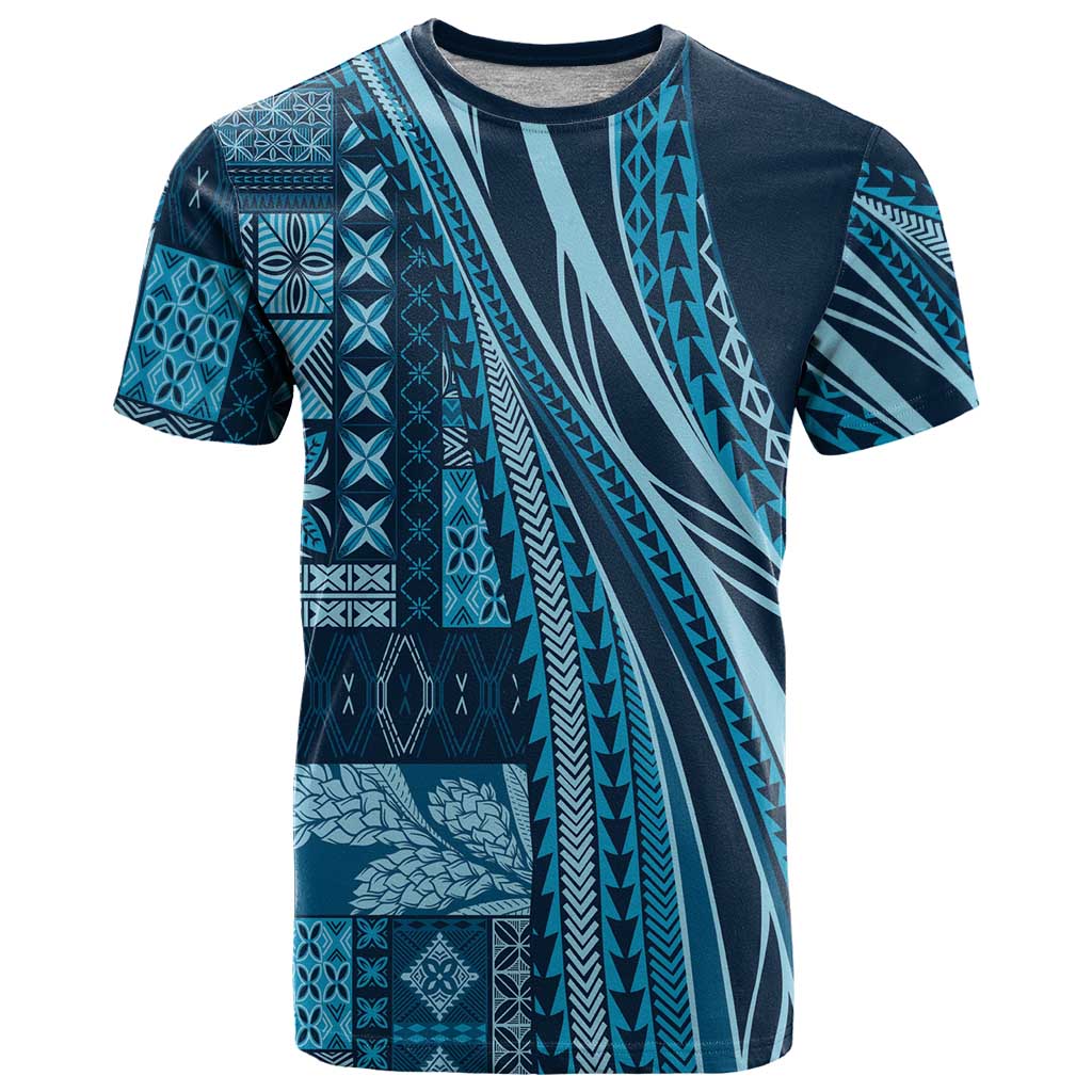 Pasifika Women's Day - Samoa Siapo Malu Tattoo Inspired T Shirt Navy Blue