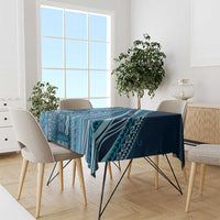 Pasifika Women's Day - Samoa Siapo Malu Tattoo Inspired Tablecloth Navy Blue